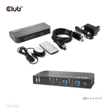 VIDEO SWITCH KVM HDMI 2PORT / CSV-1382 CLUB3D