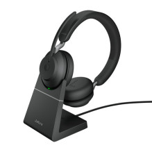 Jabra Evolve2 65 UC stereo USB-C juodas su įkrovimo stotele Jabra Evolve2 65 UC stereo USB-C juodas su įkrovimo stotele