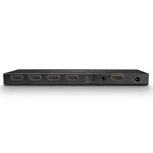 LINDY 4 Port HDMI 2.0 18G Skirstuvas su Audio