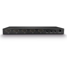 LINDY 4 Port HDMI 2.0 18G Jungiklis su Audio