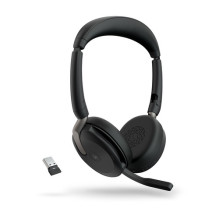 Jabra Ausinės Evolve2 65 Flex USB-A MS stereo WLC kabeliai