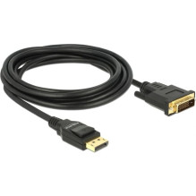 Kabelis Delock DELOCK Kabel Displayport 1.2 Stecker DVI 24+1 Stecker Passiv 3 m schwarz Kabelis Delock DELOCK Kabel Displayport 1.2 Stecker DVI 24+1 Stecker Passiv 3 m schwarz