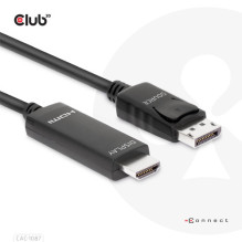Club3D Kabelis DisplayPort 1.4 HDMI HDR 8K60Hz aktyvus 3m mažmeninei prekybai Club3D Kabelis DisplayPort 1.4 HDMI HDR 8K60Hz aktyvus 3m mažmeninei prekybai