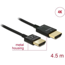 DELOCK HDMI Kabel Ethernet A - A St / St 4.50m 3D 4K serga