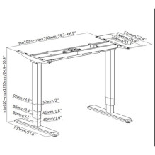 Equip Schreibtischgestell Dual Motor elek. 125Kg ws lite Retail Equip Schreibtischgestell Dual Motor elek. 125Kg ws lite Retail