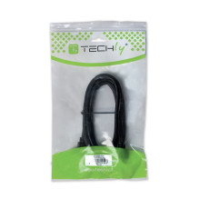 Techly HDMI 4K 60Hz didelės spartos kabelis su Ethernet, Black, 7.5m