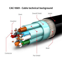 Club3D DisplayPort cable 1.4 HBR3 32.4Gb / s 4m 8K60Hz St / St retail Club3D DisplayPort cable 1.4 HBR3 32.4Gb / s 4m 8K60Hz St / St retail
