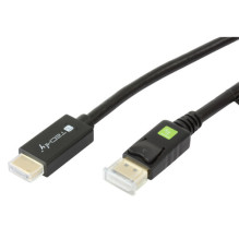 Techly DisplayPort 1.2 to HDMI cable Black 1m Techly DisplayPort 1.2 to HDMI cable Black 1m