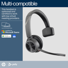 Voyager4310-MS-Teams Mono USB-C Headset / BT700 + charging stand 77Y97A