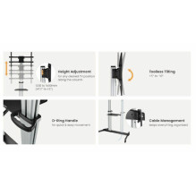 Equip Bodenstandhalter 60"-100" / 1TFT 100kg ECO / Ultralarge gr lite Retail Equip Bodenstandhalter 60"-100" / 1TFT 100kg ECO / Ultralarge gr lite Retail