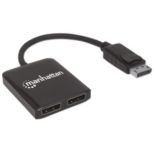 MANHATTAN Splitter 2-Port Display-Port mit MST 4K@30HZ MANHATTAN Splitter 2-Port Display-Port mit MST 4K@30HZ