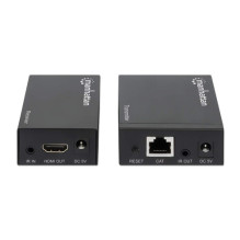 MANHATTAN plėstuvas, HDMI 1080p,Up iki 50 m,Cat5e,Black,Retail MANHATTAN plėstuvas, HDMI 1080p,Up iki 50 m,Cat5e,Black,Retail