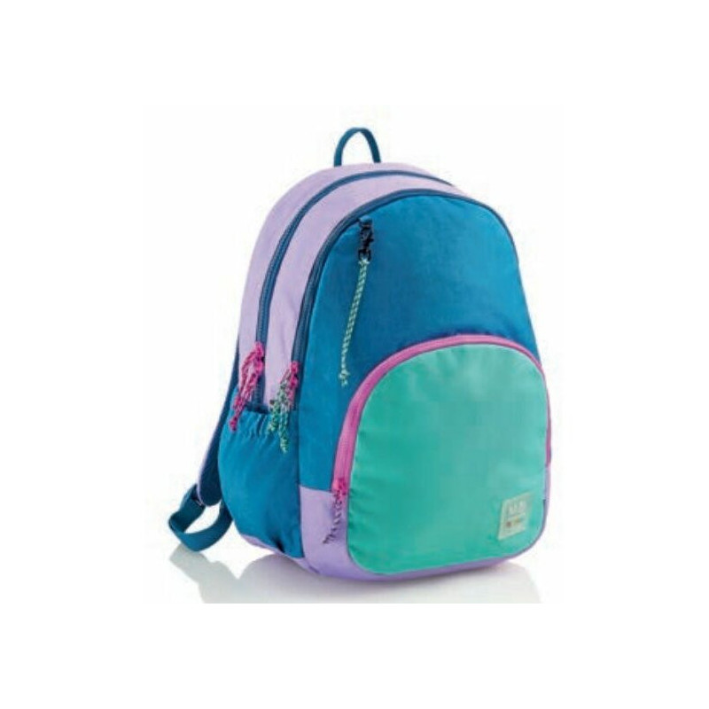 Miquelrius Triple Oslo Recycled Backpack 27l 3 Compartments Purple