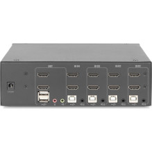 DIGITUS KVM Switch 4-Port 4K30Hz 2xHDMI 2xUSBA 2x3,5mKlinke DIGITUS KVM Switch 4-Port 4K30Hz 2xHDMI 2xUSBA 2x3,5mKlinke