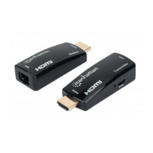 MANHATTAN kompaktiška 1080p HDMI per Ethernet plėtimo komplektas MANHATTAN kompaktiška 1080p HDMI per Ethernet plėtimo komplektas