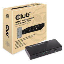 Club3D HDMI Switchbox 4 Eingänge - 1 Ausgang 4K60Hz UHD retail Club3D HDMI Switchbox 4 Eingänge - 1 Ausgang 4K60Hz UHD retail