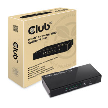 Club3D HDMI Splitter 1 Eingang - 4 Ausgänge 4K60Hz UHD retail Club3D HDMI Splitter 1 Eingang - 4 Ausgänge 4K60Hz UHD retail