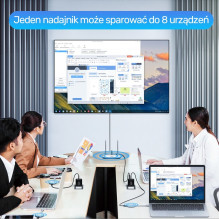 Sistema AV signalo perdavimui Unitek Belaidis HDMI siųstuvas ir imtuvas, veikimo nuotolis iki 50m, White