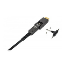 MANHATTAN HDMI LWL Stecker-Stecker / MicroHDMI St 4K@60Hz 20m