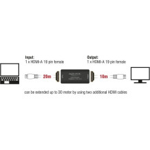 DELOCK HDMI kartotuvas bis 30m 4K 60Hz UHD DELOCK HDMI kartotuvas bis 30m 4K 60Hz UHD