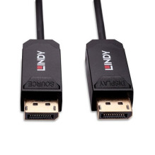 LINDY hibrīdais optiskā šķiedras DisplayPort 2.0 UHBR10 kabelis 30m LINDY hibrīdais optiskā šķiedras DisplayPort 2.0 UHBR10 kabelis 30m