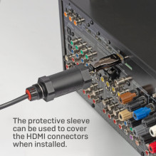 LINDY HDMI šviesolaidinis hibridinis kabelis, gepanzert 8K60Hz 30m