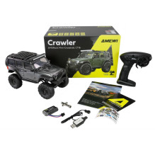 Amewi RC Crawler Mini-D90 AMXRock 4WD 1:16 RTR pilka