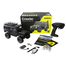 Amewi RC vikšrinis automobilis Mini-D90 AMXRock 4WD 1:16 RTR juodas Amewi RC vikšrinis automobilis Mini-D90 AMXRock 4WD 1:16 RTR juodas