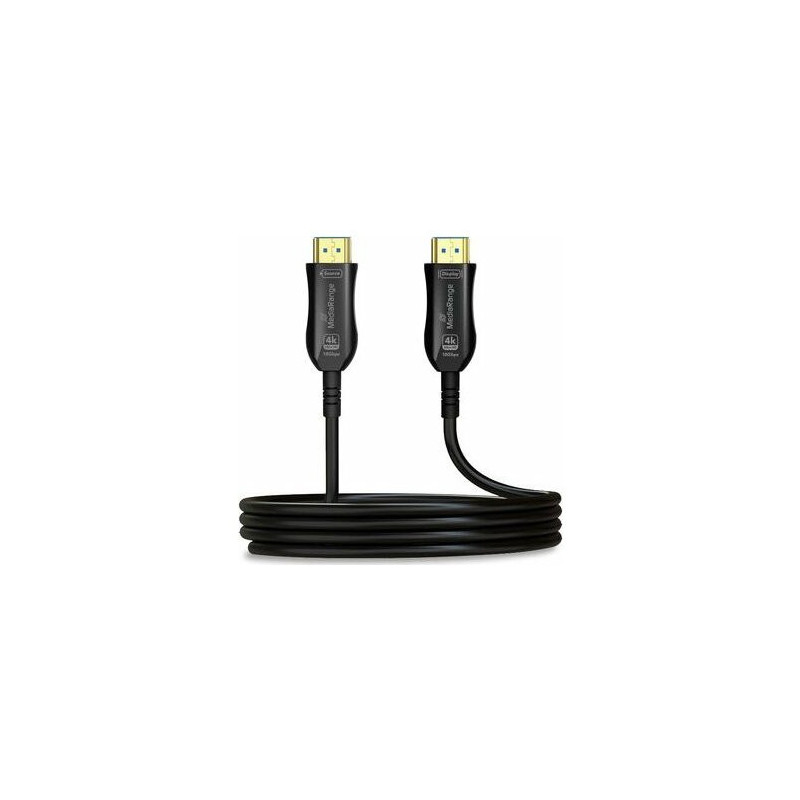 MediaRange HDMI didelės spartos Ethernet kabelis AOC 18Gibt / s 15m
