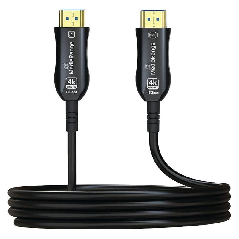 MediaRange HDMI didelės spartos Ethernet kabelis AOC 18Gibt / s 20m