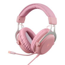 Deltaco Stereo Gaming Headset Klinke, LED, Pink