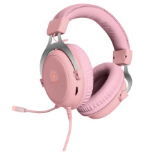 Deltaco Stereo Gaming Headset Klinke, LED, Pink