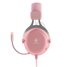 Deltaco Stereo Gaming Headset Klinke, LED, Pink