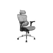 Equip ergonominė biuro kėdė su galvos / porankių atramomis pilka lite Retail