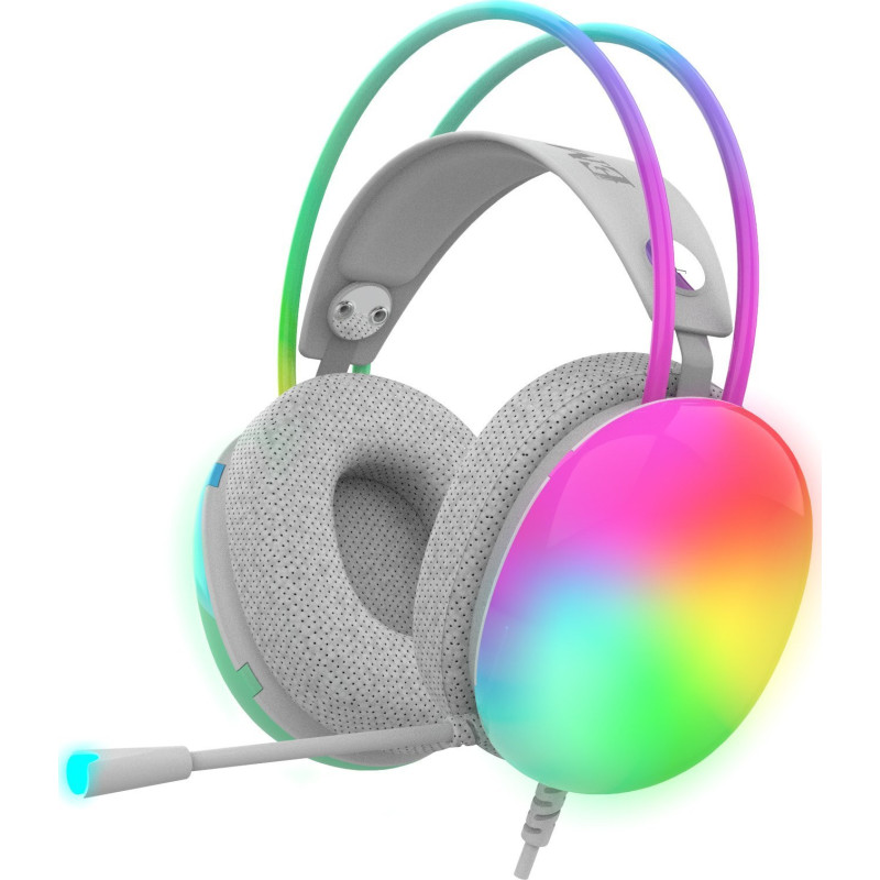 INCA žaidimų ausinės IGK-X8Y 7.1, USB, RGB-LED, turquoise