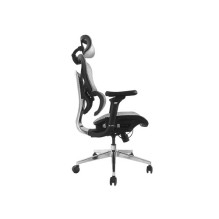 Equip ergonomic office chair with headrest and armrests gray lite Retail