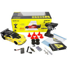 Amewi RC drifto licencija, geltona „Corvette“