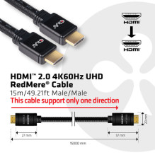 CABLE HDMI 15M / M / M CAC-2314 CLUB3D