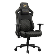 Office chair Cougar COUGAR CGR-DFL-GLB Gaming armchair Padded upholstered seat Black, Gold Office chair Cougar COUGAR CGR-DFL-GLB Gaming armchair Padded upholstered seat Black, Gold