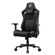 Office chair Cougar COUGAR CGR-DFL-GLB Gaming armchair Padded upholstered seat Black, Gold Office chair Cougar COUGAR CGR-DFL-GLB Gaming armchair Padded upholstered seat Black, Gold