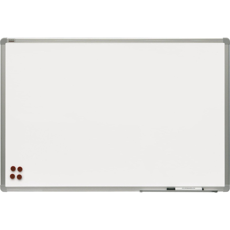 Whiteboard lacquered surface 2X3 120x90cm, aluminium frame