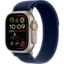 Apple Laikrodis Ultra 2 LTE 49mm Titanium Natur Gehäuse mit blauem Trail Armband - S / M Apple Laikrodis Ultra 2 LTE 49mm Titanium Natur Gehäuse mit blauem Trail Armband - S / M