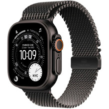 Apple Watch Ultra 3 GPS + Cellular 49mm Black Titanium korpusas su Black Titanium Milano apyranke - Vidutinė MF1Q4 EU Apple Watch Ultra 3 GPS + Cellular 49mm Black Titanium korpusas su Black Titanium Milano apyranke - Vidutinė MF1Q4 EU