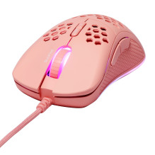 Deltaco Gaming USB mouse, RGB, pink