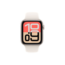 Apple Watch SE 3 GPS 44mm Starlight Aluminum Case with Starlight Sport Band - S / M