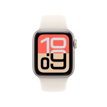 Apple „Watch SE 3 GPS + Cellular“ 40mm „Starlight“ aliuminio korpusas su „Starlight“ sportine apyranke – S / M Apple „Watch SE 3 GPS + Cellular“ 40mm „Starlight“ aliuminio korpusas su „Starlight“ sportine apyranke – S / M