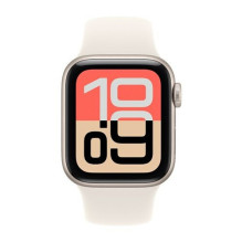 Apple Watch SE 3 GPS + Cellular 40mm Starlight Aluminum Case with Starlight Sport Band - S / M Apple Watch SE 3 GPS + Cellular 40mm Starlight Aluminum Case with Starlight Sport Band - S / M