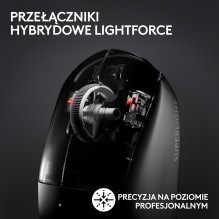 Pelė USB WRL PRO X SUPERLIGHT / Black 910-006631 LOGITECH
