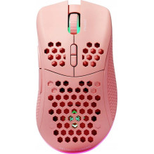 Deltaco Gaming Belaidė pelė, RGB, rožinė