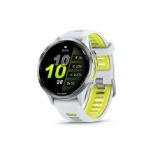 Garmin „Forerunner 970“ - 47mm - Whitestone / Transliacinis stiprintuvas, geltonas
